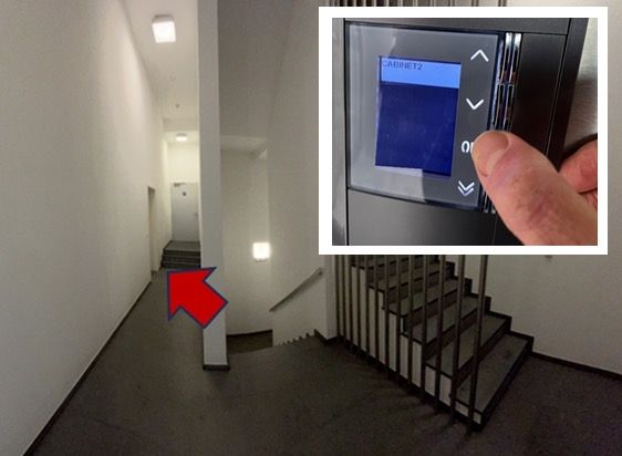 Intercom and ground-floor corridor